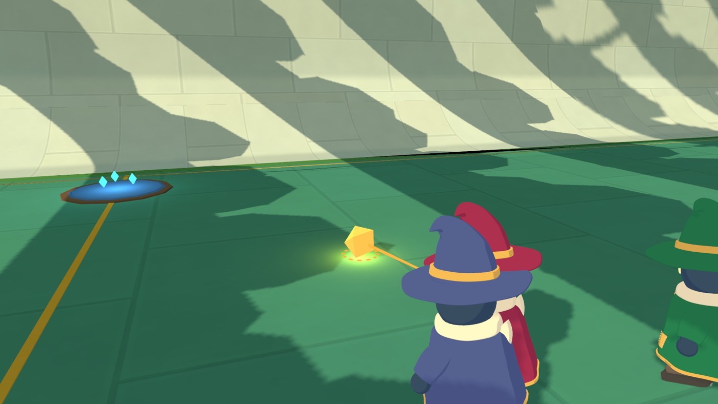 A 2v2 match on the Forest Court